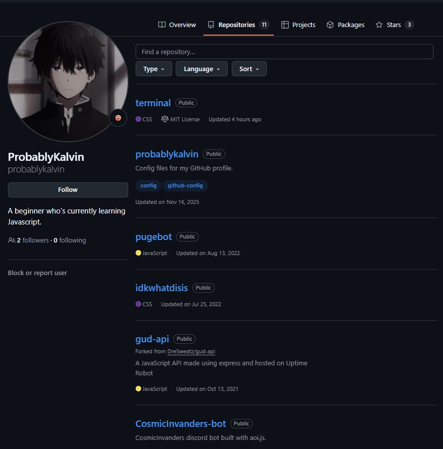 Built multiple personal projects (see /projects)
